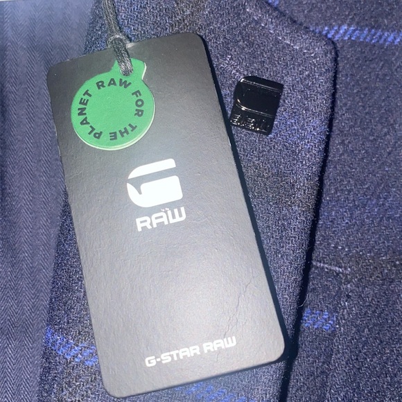 G-STAR RAW Wool Varve Blazer Hunt Check Size L NWT - Picture 12 of 12
